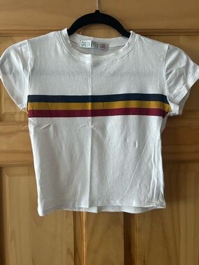 Barely Worn Perfect Condition Green Eyed Girl Cropped Tee. XS